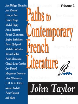 cover image of Paths to Contemporary French Literature